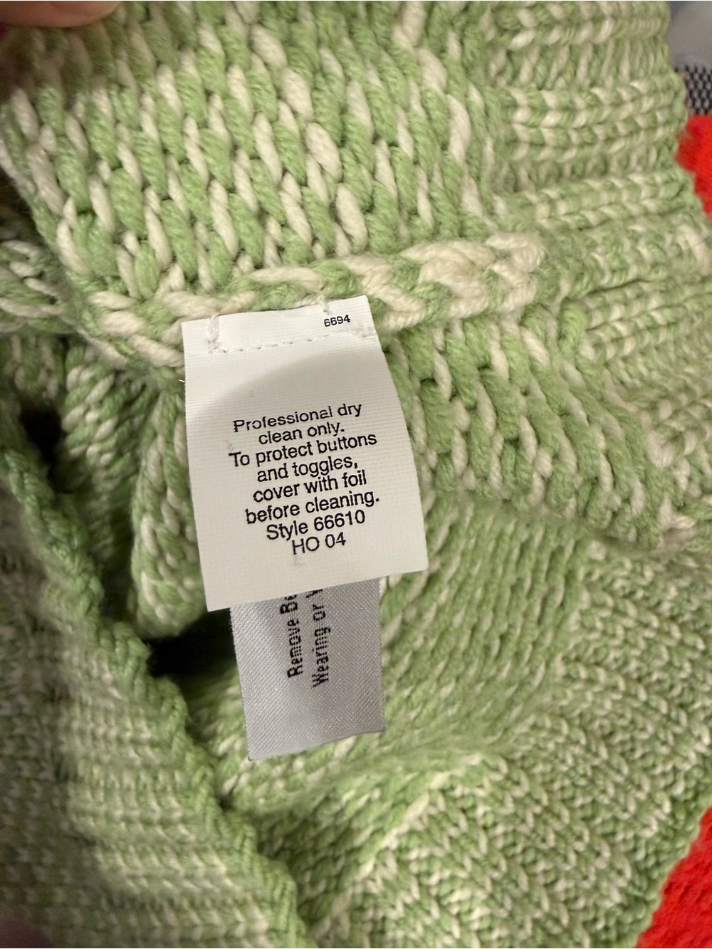 J. Crew Fair Isle Shawl Collar Green Knit Sweater - Picture 6 of 6